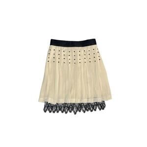 Chanel SS2003 Runway Silk Lace Skirt Look 43 Karl Lagerfeld